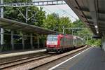 CFL 4018, arriving in de station Pffafenthal-Kirchberg on Juli 28th, 2020