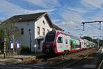 CFL 2303 from Luxembourg to Troisvierges stops at Wilwerwiltz train station. September 28.2023