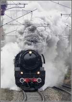 Full steam ahead is 5519 running through Colmar-Berg on December 14th, 2008.