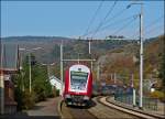 The IR 3737 Troisvierges - Luxembourg is entering into the station of Kautenbach on October 25th, 2012.
