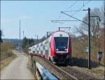 . The IR 3741 Troisvierges - Luxembourg City photographed in Lellingen on April 7th, 2013.