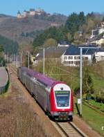 . The RB 3235 Troisvierges - Luxembourg City is running through Michelau on March 10th, 2014.