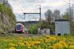 . The IR 3816 Luxembourg City - Gouvy photographed near Enscherange on April 25th, 2014.