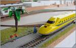 Once again, the futuristic shape of the model of this attractive Japanese high-speed train on my small (still unfinished) N-scale layout..

June 4, 2026