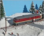 The DR V 132 439-1 on my Z Gauge Winter-Diorama.