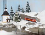 The BVB BDeh 2/4 in the winterlandscape. 
(Ze 1:220 3mm gauge)
16.05.2016