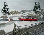 The  Monte Generoso  Bhm 2/4 in a winter landscape.