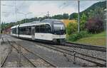 The CEV MVR ABeh 2/6 7508 is leaving Blonay on the way to Les Pleiades. 
(The photo was taken from the platform of the B-C steam train traveling to Chaulin.)

19.07.2025