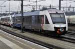 Sidelined for the weekens at Venlo stands Arriva-Limburg 23 on a rainy 18 March 2017.
