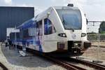 A little prank at Blerick during an Open Day on 10 June 2018 with Arriva Limburg Stadler DMU 382 showing Zürich HB at the display...