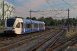 On the evening of 6 September 2025 Arriva 387 quits Nijmegen with an R-11 to Roermond.