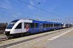 Arriva LINT 28 stands aside in Venlo on 6 May 2018.