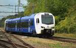 Arriva 554 passes through Schin-op-Geul on 19 August 2026 with a Drielandentrein (Three Countries Train) from Li�ge (BE) via Maastricht and Heerlen (NL) towards Aachen (DE).