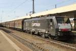 CapTrain 189 108 pauses at Basel Badischer Bahnhof on 5 June 2014.