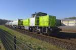 Captrain 1375/275 102 hauls an intermodal train into Venlo on 4 March 2022.