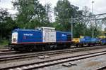 On 22 July 2016 Volker Rail 203-1 stands at Dordrecht.