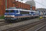 Volker Rail 7143 (ex-NSR 1743) heads a railway maintenance train out of Tilburg on 8 May 2026.