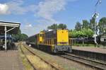 Ex-NS 2205 arrives with an extra train at Simpelveld during the ZLSM Steam Days on 8 July 2017.