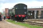 Former NS, now SGB 521 stands at the loco shed in Goes on 14 May 2015.