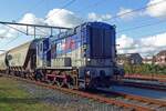 RailPro 602 shunts with a cereals train in Oss on 19 November 2019. After a few years, the cereals trains destined for Oss-Elzenburg proved to be too heavy a job for these old but sturdy shunters and when OOC tok over shunting operations, they drafted KHD-1200 Diesels into the fray.