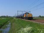 6413 with freight train 55333 Roodeschool-Onnen near by Haren on 8-5-2008.