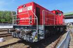 Once Dutch, now Polish: DBSPL DE6400-6458 stands on 4 May 2024 in Wolsztyn as an onlooker to the steam loco patrade -and the massive crowds, attracted by that bonanza.