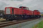 On 19 July 2019 two ex-NS Diesels, 6431 leading are parked at Lage Zwaluwe. 