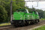 The Railtraxx 6482 and 7484 on route to the port of Antwerp. MaK DE6400 build in 1992 with construction N� 1200082. Line 27A at Antwerp Airport. 24-07-2026