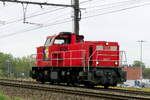 The DB Cargo Belgium 6471 named: 'BRAM' coming from the port of Antwerp. MaK 6400 build in 1992 with construction N� 1200071. Line 27A at Antwerp Airport. 18-08-2026