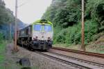 CapTrain 6601 passes Venlo Bovenste Molen on 31 August 2013. No flash was used, but the light conditions at this point were less than ideal.