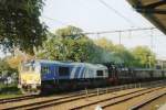 On 14 October 2006 the Dutch railway magazine 'Railmagazine' struck a birthday party with some extra trains, amongst them ERS 6602, with 78 468 and NS Mat'24 Blokkendoos (Mat24 means Stock 1924, after the first year of building), here entering Dieren.
