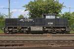 RTB V158 idles at BLerick on 2 May 2025 due to an almost total lack of freight traffic from and to Germany -the Netherlands are one of the few countries in Europe not to celebrate Labour Day 1 May.