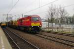 Tilburg went grey when Neusser Eisenbahn 9 hauled a Speno-train through Tilburg on 4 April 2014.