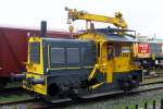 NS 252 -the last of 17 Goats to be equipped with the maintainance crane- was active during the Train Parade in Amersfoort on 17 October 2014. The entire stock maintainance area had become a huge exhibition site, centered around the tribune that gave the spectators this look on the Train Parade.