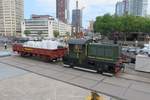 In the center of Rotterdam the Rotterdam Maritiem Museum has a nice piece of a harbour from the past, with small boats, cranes and ex-NS 347 with a freight wagon.