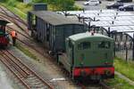 The SHM at Hoorn have an ex-DR V15 for shunting duties and on 6 July 2026 this shunter, SHM-35 'Griezel' (Creepy) shunts a very old luggage coach at Hoorn.