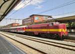 EETC/ACTS 1254 with the Autoslaaptrein 13413 to Kopr stands ready at 's Hertogenbosch on 4 July 2014.