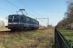 Nice surprise on 6 March 2022 near Alverna: Fairtrains 1315 'TIEL' passes through solo toward Bad bentheim to collect a block train.