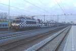 Checkmate! HSL 1832 with one of the irregular BLG-automotives at Nijmegen on 31 January 2013.