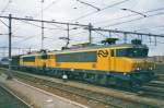 NS 1634 with sister loco and freight stands at Venlo on 8 Augustus 1998.