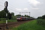 Captrain 1619 hauls a train of automotives through Dordrecht Zuid on 23 July 2016.