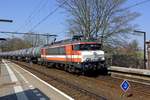 RFO (former LOCON) 1831 hauls a tank train through Arnhem-Velperport on 27 March 2020.