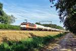 Ex-LOCON 1837 hauls a gas train through Tilburg Oude warande on 27 July 2018.