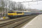 With an EETC overnight train from Tyrol, NS 1732 quits 's Hertogenbosch on a dizzly 4 March 2012.