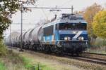 On 14 November 2021 TCS 101002 hauls the dolimete train through Wijchen toward Eindhoven and Maastricht.
