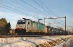 ITL 186 150 passes a snowy Wychen on 24 December 2009.