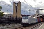 Railpool 186 297 passes through Tilburg on 24 August 2018.