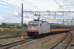 On 24 August 2018 NS IC-Direct with 186 237 gets ready for action at Breda.