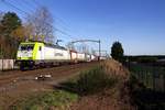 CapTrain 186 154 hauls a coal train through Hulten on Sunday 21 February 2021.