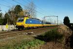 NS 186 036 hauls an IC service through Hulten on 21 February 2021.
